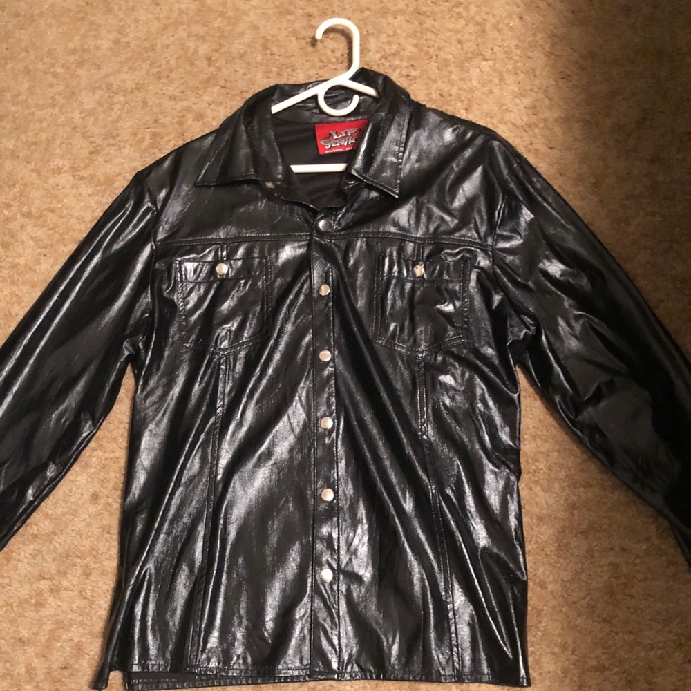 Patent leather jacket by Lip Service